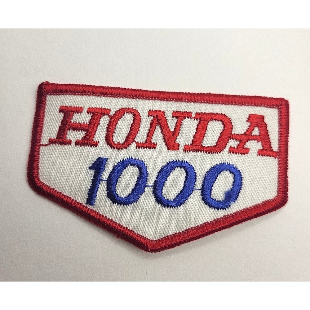Vintage Red White & Blue Honda 1000 UTV Side by Side / Motorcycle Iron On Patch